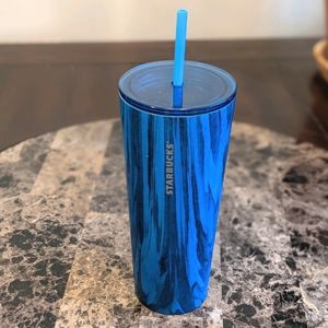 **SOLD** Starbucks Blue Marble Tumbler